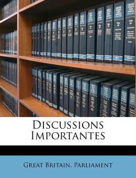 Paperback Discussions Importantes [French] Book