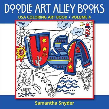 Paperback USA Coloring Art Book