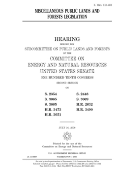 Miscellaneous public lands and forests legislation