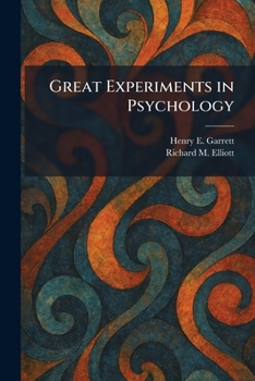 Paperback Great Experiments in Psychology Book