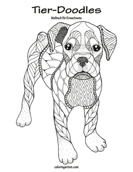 Paperback Tier-Doodles-Malbuch für Erwachsene 1 [German] Book
