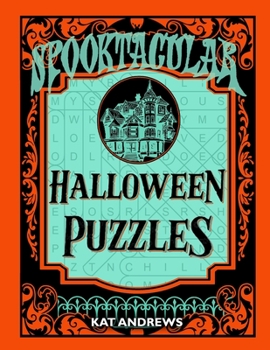 Paperback Spooktacular Halloween Puzzles: Large Print for Adults Book