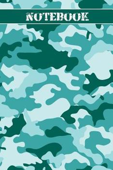 Notebook: 96 dotted Pages I dotted grid I Size 6x9 I Cover in camouflaged Design I Ideal for notes and sketches I