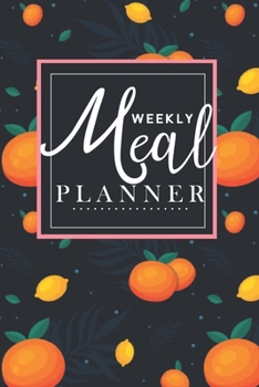 Weekly Meal Planner: simple meal planner | 26 Week Food Planner & Grocery list Menu Food Planners Prep Book Eat Records Journal Diary Notebook Log ... Design Gift for Mom (Small meal planner)