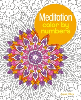 Paperback Meditation Color by Numbers Book