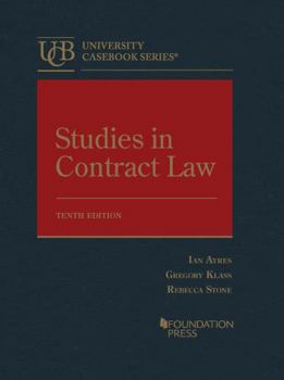 Hardcover Studies in Contract Law Book