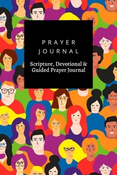 Paperback Prayer Journal, Scripture, Devotional & Guided Prayer Journal: Young Men Women Lgbt Colors design, Prayer Journal Gift, 6x9, Soft Cover, Matte Finish Book