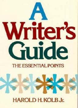 Paperback A Writer's Guide: The Essential Points Book