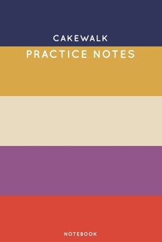 Cakewalk Practice Notes: Cute Stripped Autumn Themed Dancing Notebook for Serious Dance Lovers - 6x9 100 Pages Journal