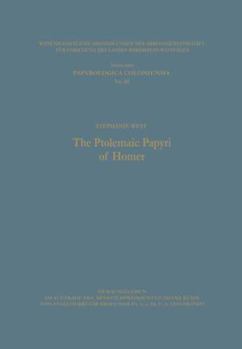 Paperback The Ptolemaic Papyri of Homer [German] Book