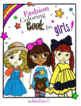 Paperback Fashion Coloring Book For Girls Book