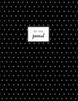 Dot Grid Journal: Black and White Polka Dot, Ghost Grid Journal, Large
