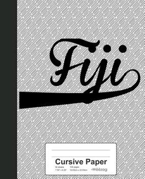Paperback Cursive Paper: FIJI Notebook Book