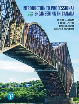 Paperback Introduction to Professional Engineering in Canada Book