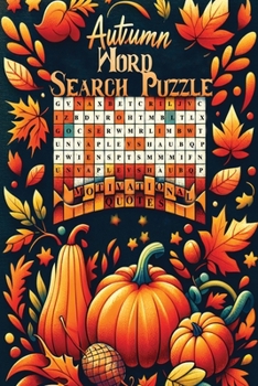 Paperback Autumn Word Search Puzzle Book with Autumn Quotes Book