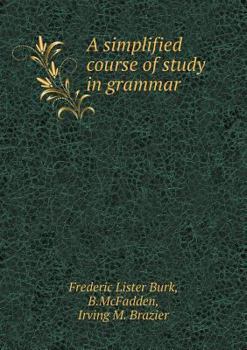 Paperback A simplified course of study in grammar Book