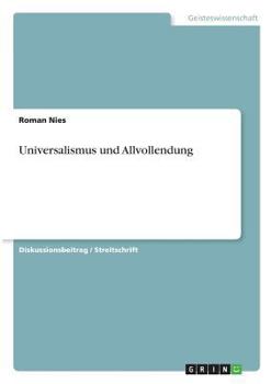 Paperback Universalismus und Allvollendung [German] Book