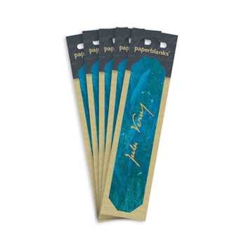 Paperback Paperblanks Verne, Twenty Thousand Leagues Embellished Manuscripts Collection Bookmarks 5-Pack Refill Bookmark Book