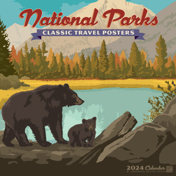 Calendar National Parks (Adg) 2024 7 X 7 Mini Wall Calendar Book