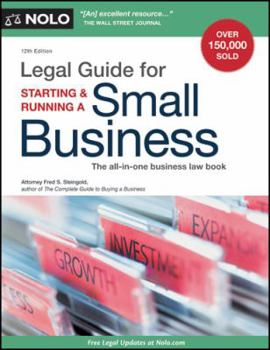 Paperback Legal Guide for Starting & Running a Small Business, 12th Edition Book