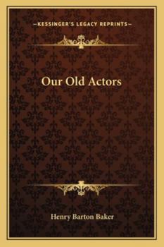 Paperback Our Old Actors Book