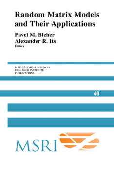 Paperback Random Matrix Models and Their Applications Book