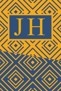 Paperback J H: Art Deco Initials J H Monogram Notebook, J H Monogrammed Journal Gift Book