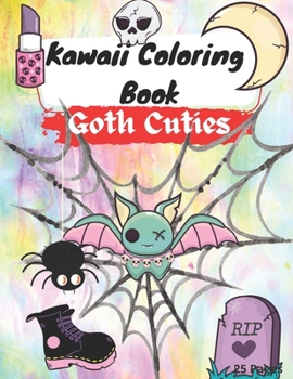 Paperback Kawaii Coloring Book: Goth Cuties two Book