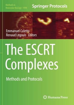 Paperback The Escrt Complexes: Methods and Protocols Book