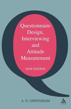 Paperback Questionnaire Design, Interviewing and Attitude Measurement Book