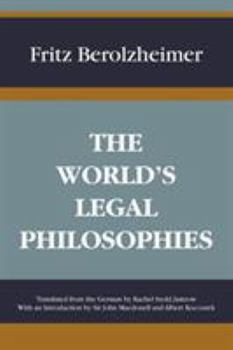 Paperback The World's Legal Philosophies Book