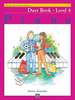Paperback Alfred's Basic Piano Library Duet Book, Bk 4 Book