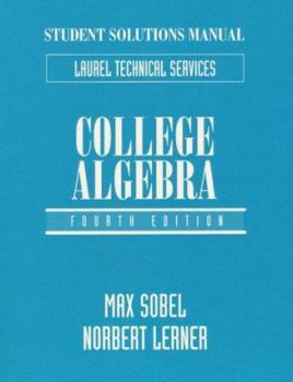 Paperback Student Solutions Manual for College Algebra Book