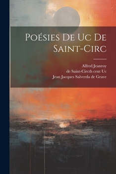 Paperback Poésies De Uc De Saint-circ [French] Book