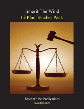 Paperback Litplan Teacher Pack: Inherit the Wind Book