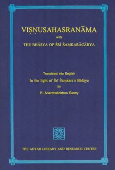 Hardcover Vishnu Sahasranama with the Bhasya of Sankaracharya (English and Hindi Edition) Book