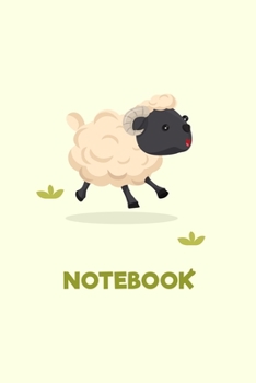 Paperback Cute Sheep Animal Farm Notebook Birthday Gift: Lined Notebook / Journal Gift, 120 Pages, 6x9, Soft Cover, Matte Finish Book