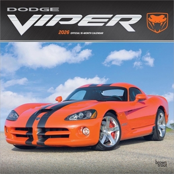 Dodge Viper Official 2026 12 X 24 Inch (Hanging) Monthly Square Wall Calendar Plastic-Free