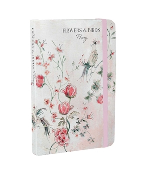 Misc. Flowers & Birds Peony A6 Notebook Book