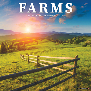 Calendar Farms & Barns 2025 12 X 12 Wall Calendar Book