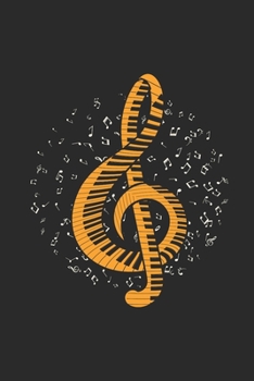 Paperback Piano Clef: Pianos Notebook, Graph Paper (6" x 9" - 120 pages) Musical Instruments Themed Notebook for Daily Journal, Diary, and G Book