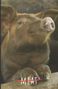 Meat: Password Book with Tabs | Wegan & Wegetarian & Animal Pig Friendly More Ecological Pass Organizer with Cream Paper and Matte Cover