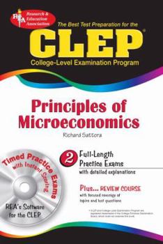 Paperback CLEP Principles of Microeconomics [With CDROM] Book