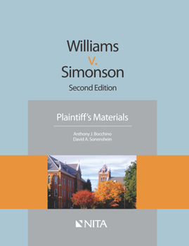 Paperback Williams v. Simonson: Plaintiff's Materials Book