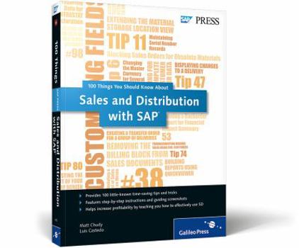 Paperback Sales and Distribution with SAP: 100 Things You Should Know About... Book