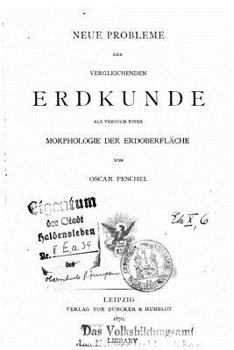 Paperback Neue Probleme der vergleichenden Erdkunde als Versuch einer Morphologie der Erdoberfläche [German] Book