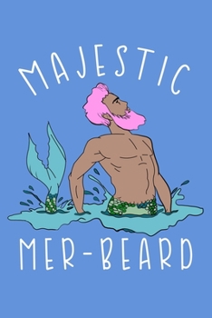 Paperback Majestic Mer Beard: Notebook Wide Rule Book