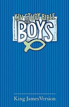 Hardcover KJV Study Bible for Boys Blue Hardcover Book