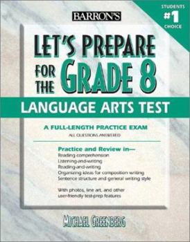 Paperback Let's Prepare for the Grade 8 Language Arts Test Book