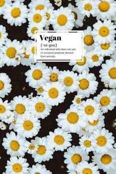 Paperback Vegan: floral definition notebook Book